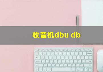 收音机dbu db